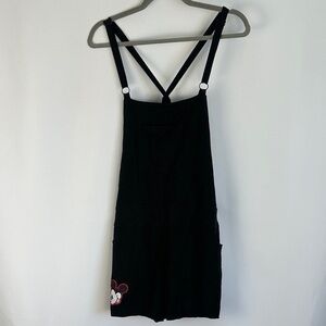 Torrid Disney Mickey Mouse Black Linen Shortalls Romper